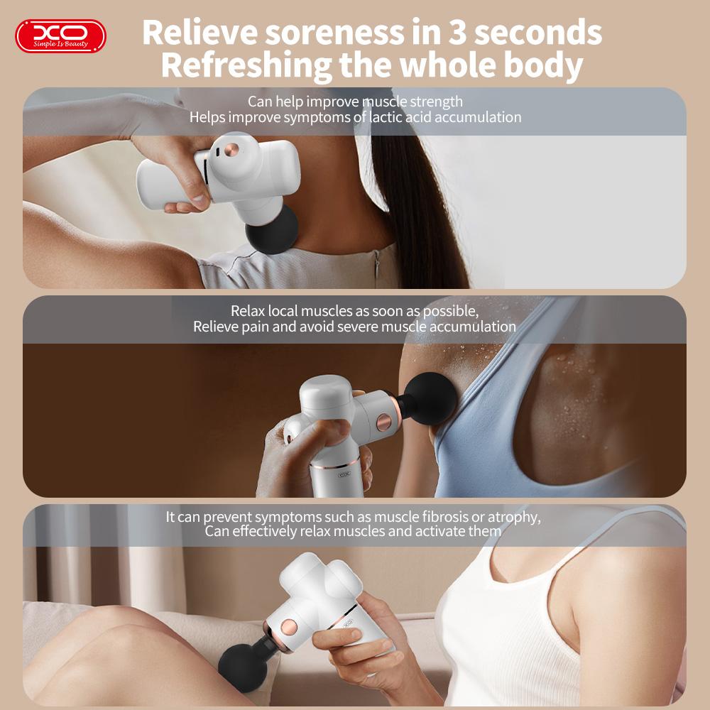 Преносим масажор за тяло FG01, 40W /бял/ – XO