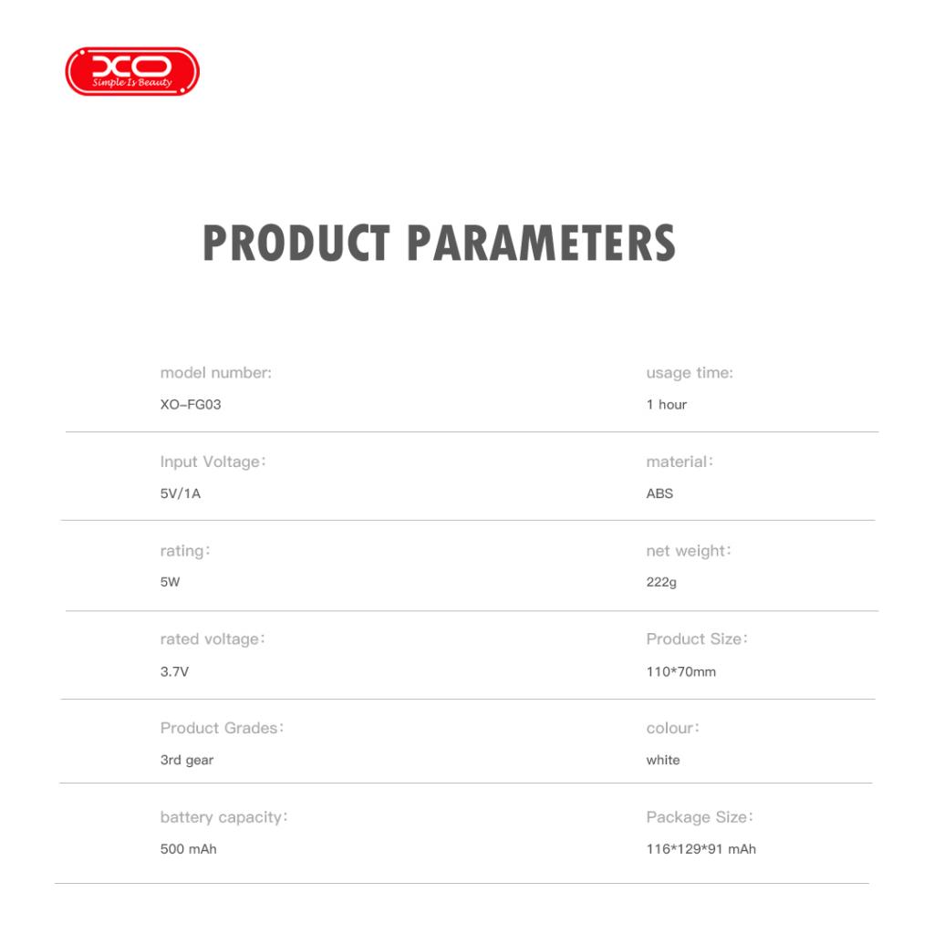 Уред за масаж за глава FG03 /бял/ – XO