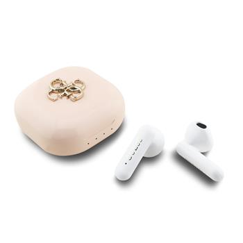 GUESS безжични слушалки HF 4G Metal Logo TWS /розов/ – GUTWSJ7HE4GP