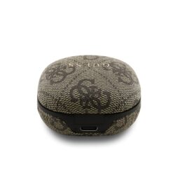 GUESS безжични слушалки HF PU 4G Script Logo ENC TWS /кафяв/ – GUTWST3P4EGW