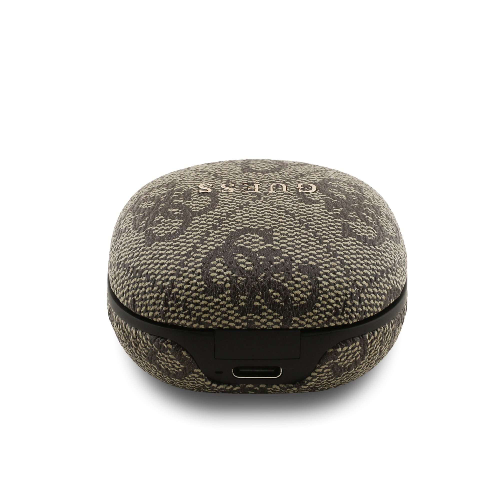 GUESS безжични слушалки HF PU 4G Script Logo ENC TWS /кафяв/ – GUTWST3P4EGW