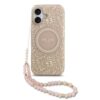 GUESS Калъф за iPhone 17 Air, IML Flowers Allover MagSafe + Wrist Strap, розов – GUHMP17MHCPOFPP