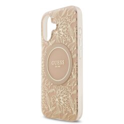 GUESS Калъф за iPhone 17 Air, IML Flowers Allover MagSafe + Wrist Strap, розов – GUHMP17MHCPOFPP