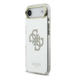 GUESS Калъф за iPhone 17 Air, PC/TPU Mirror 4G Glitter Logo MagSafe