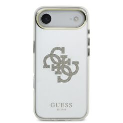GUESS Калъф за iPhone 17 Air, PC/TPU Mirror 4G Glitter Logo MagSafe