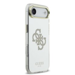 GUESS Калъф за iPhone 17 Air, PC/TPU Mirror 4G Glitter Logo MagSafe