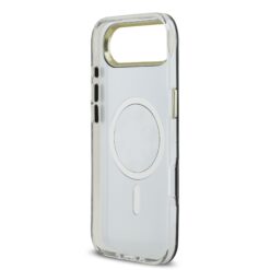 GUESS Калъф за iPhone 17 Air, PC/TPU Mirror 4G Glitter Logo MagSafe