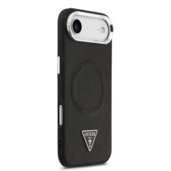 GUESS Калъф за iPhone 17 Air, PU Leather Triangle Logo MagSafe