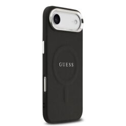 GUESS Калъф за iPhone 17 Air, PU Saffiano MagSafe, черен – GUHMP17MPSAREGSK