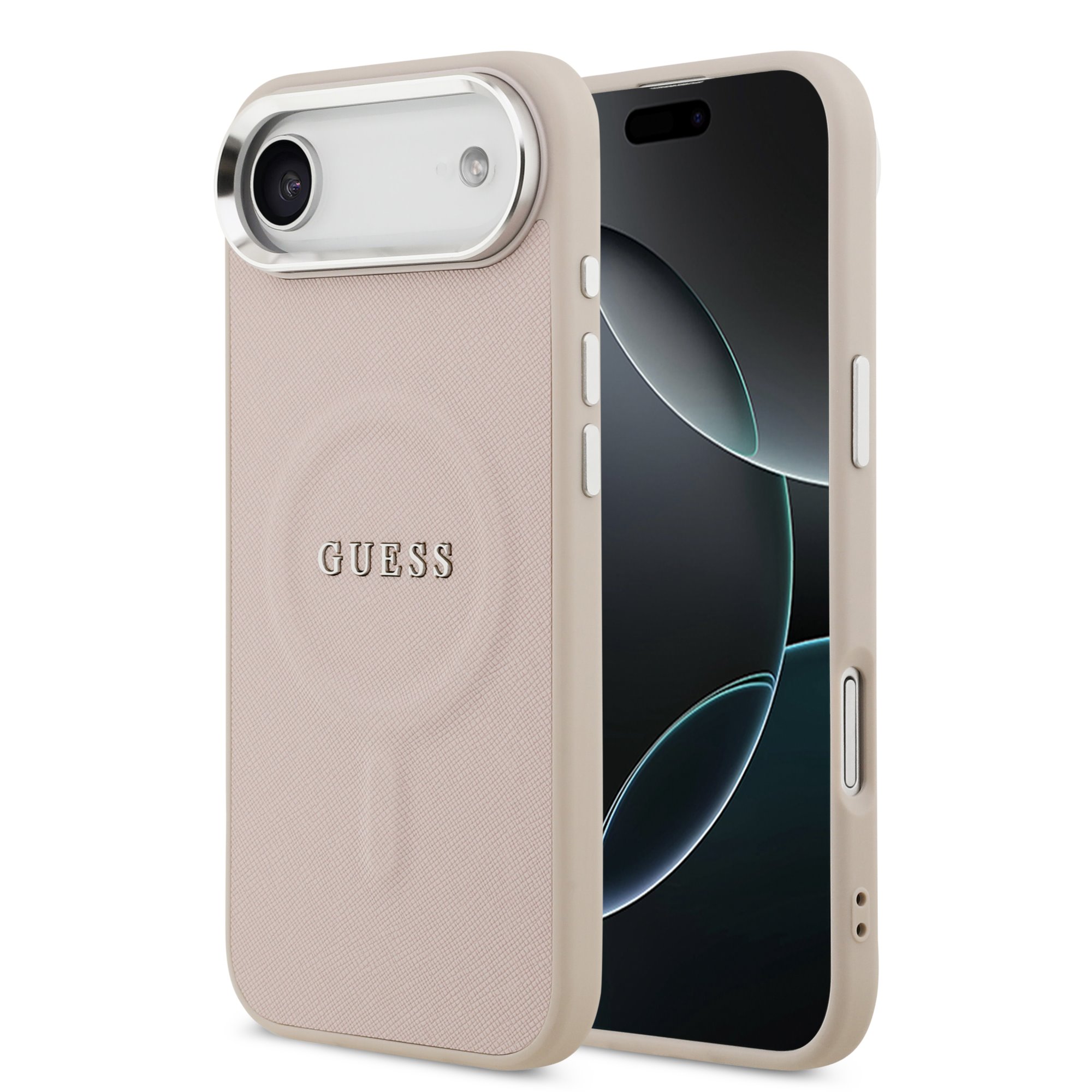 GUESS Калъф Apple iPhone 17 Air, PU Saffiano MagSafe, розов – GUHMP17MPSAREGSP