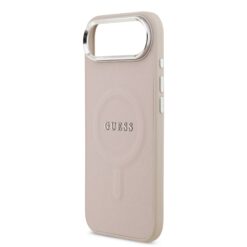 GUESS Калъф Apple iPhone 17 Air, PU Saffiano MagSafe, розов – GUHMP17MPSAREGSP