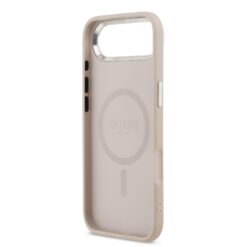 GUESS Калъф Apple iPhone 17 Air, PU Saffiano MagSafe, розов – GUHMP17MPSAREGSP
