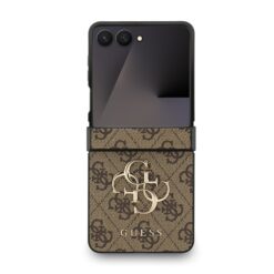 GUESS Калъф за Samsung Z Flip 7, PU 4G Metal Logo
