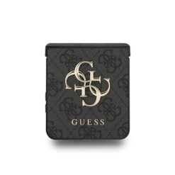 GUESS Калъф Samsung Z Flip 7, PU 4G Metal Logo, сив – GUHCZF74GMGGR