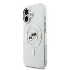 Karl Lagerfeld Калъф Apple iPhone 17 Pro, IML K/C Heads Metal Frame MagSafe /прозрачен/ – KLHMP17LHLSKCH