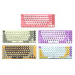 Безжична клавиатура, лилава – KB-12, XO