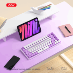 Безжична клавиатура, лилава – KB-12, XO