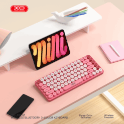 Безжична клавиатура, Bluetooth V5.1, розова – KB-12 XO