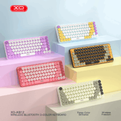 Безжична клавиатура, Bluetooth V5.1, розова – KB-12 XO