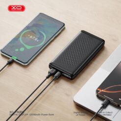 Външна батерия 10000 mAh, 22.5W, черен – PB308, XO