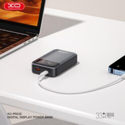 Power Bank 10000 mAh, 33W, черен – PR232, XO