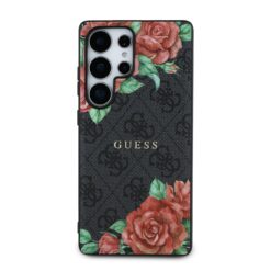 GUESS Калъф Samsung S25 Ultra, PU Leather 4G Flowers Print Metal Classic Logo