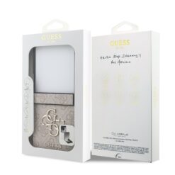 GUESS Калъф за Samsung Z Flip 7, PU 4G Metal Logo, розов