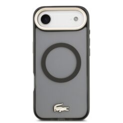 LACOSTE Калъф Apple iPhone 17 Air, PC/TPU Frosted Finish Gold Logo MagSafe /черен/ – LCHMP17MUFWAK