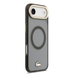 LACOSTE Калъф Apple iPhone 17 Air, PC/TPU Frosted Finish Gold Logo MagSafe /черен/ – LCHMP17MUFWAK