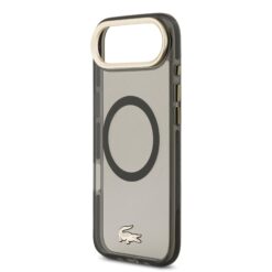 LACOSTE Калъф Apple iPhone 17 Air, PC/TPU Frosted Finish Gold Logo MagSafe /черен/ – LCHMP17MUFWAK