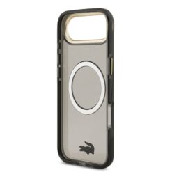 LACOSTE Калъф Apple iPhone 17 Air, PC/TPU Frosted Finish Gold Logo MagSafe /черен/ – LCHMP17MUFWAK