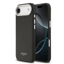 LACOSTE Калъф Apple iPhone 17 Air, PU Leather Champs Elysees MagSafe /черен/ – LCHMP17MPCESK