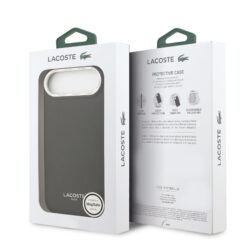 LACOSTE Калъф Apple iPhone 17 Air, PU Leather Champs Elysees MagSafe /черен/ – LCHMP17MPCESK