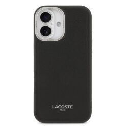 LACOSTE Калъф за iPhone 17, PU Leather Champs Elysees MagSafe /черен/ – LCHMP17SPCESK