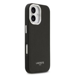 LACOSTE Калъф за iPhone 17, PU Leather Champs Elysees MagSafe /черен/ – LCHMP17SPCESK