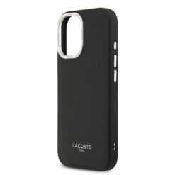 LACOSTE Калъф за iPhone 17, PU Leather Champs Elysees MagSafe /черен/ – LCHMP17SPCESK