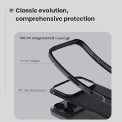 NILLKIN Калъф за iPhone 17 Pro Max, Super Frosted Shield Pro /черен/