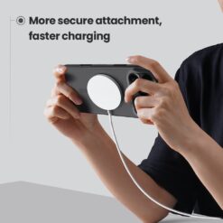 NILLKIN Калъф за iPhone 17 Pro, Super Frosted Shield MagSafe /прозрачно черен/