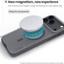 NILLKIN Калъф за iPhone 17 Pro, Super Frosted Shield MagSafe /прозрачно черен/