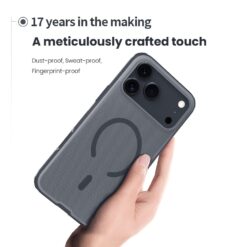 NILLKIN Калъф за iPhone 17 Pro, Super Frosted Shield MagSafe /прозрачно черен/