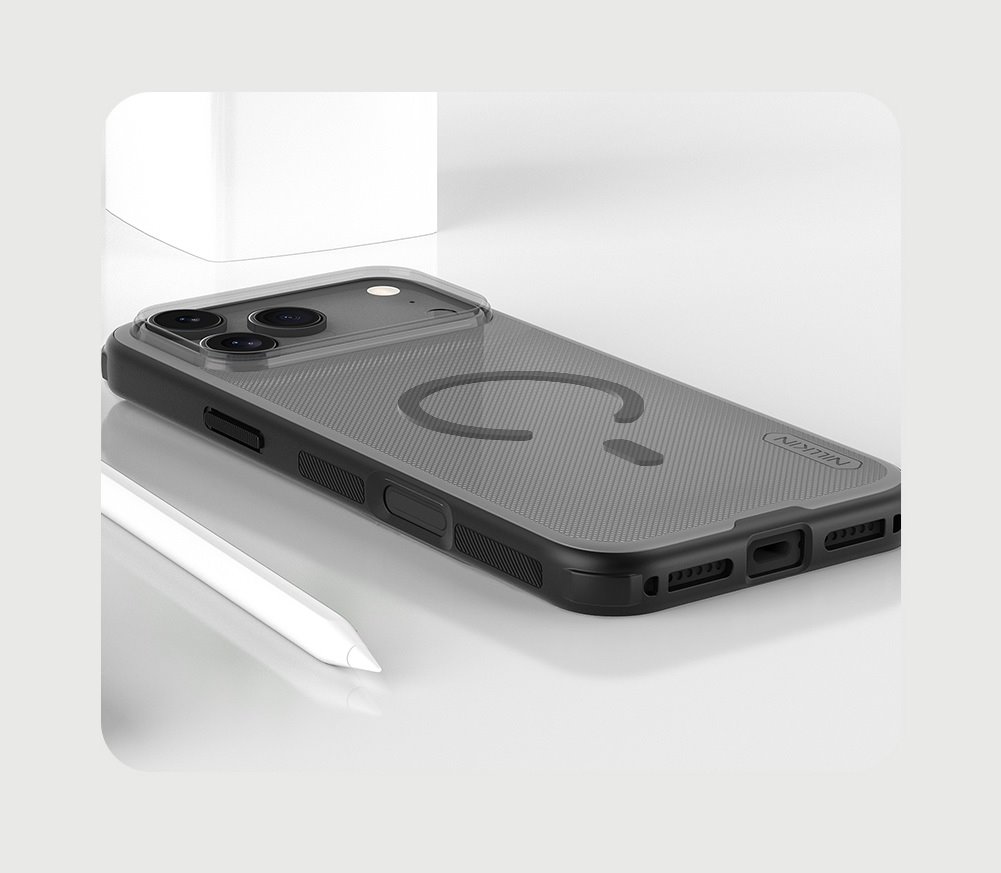 NILLKIN Калъф за iPhone 17 Pro, Super Frosted Shield MagSafe /прозрачно черен/