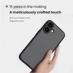 NILLKIN Калъф за iPhone 17 Pro, Super Frosted Shield Pro /прозрачно черен/