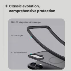 NILLKIN Калъф за iPhone 17, Super Frosted Shield MagSafe /прозрачно черен/
