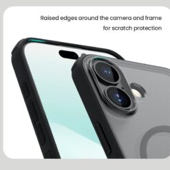 NILLKIN Калъф за iPhone 17, Super Frosted Shield MagSafe /прозрачно черен/