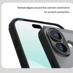 NILLKIN Калъф за iPhone 17, Super Frosted Shield Pro /прозрачно черен/