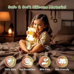 Nimbo Нощна лампа Silicone Deer, PAT, 2-whites, USB, timer /жълта/