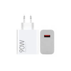 Оригинално зарядно устройство Xiaomi 220V 90W, USB-A, кабел A-C Original /бял/ (опаковка) – MDY-15-EK