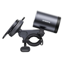 BASEUS Холдер за прикрепяне за велосипед/мотор, PrimeTrip Bicycle 2-в-1+ LED светлина /черен/ – C12569000121-00