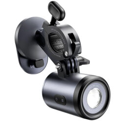 BASEUS Холдер за прикрепяне за велосипед/мотор, PrimeTrip Bicycle 2-в-1+ LED светлина /черен/ – C12569000121-00