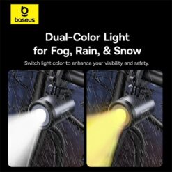 BASEUS Холдер за прикрепяне за велосипед/мотор, PrimeTrip Bicycle 2-в-1+ LED светлина /черен/ – C12569000121-00